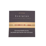Bratara cod Morse "Scorpion"-Argint