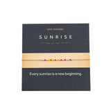 Bratara cod Morse "SUNRISE" - Argint