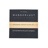 Bratara cod Morse "WANDERLUST" - Argint