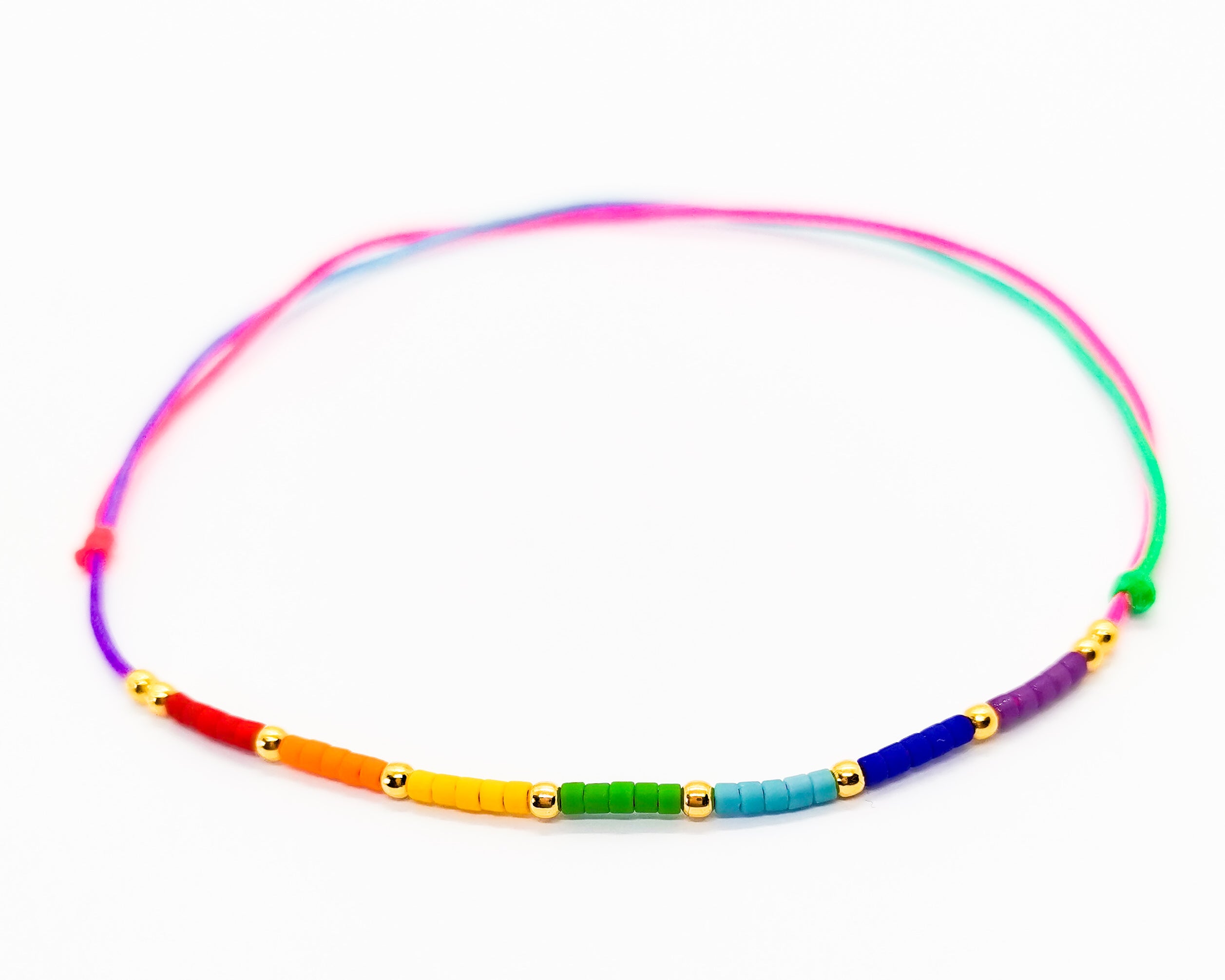 Bratara colorata glezna Rainbow