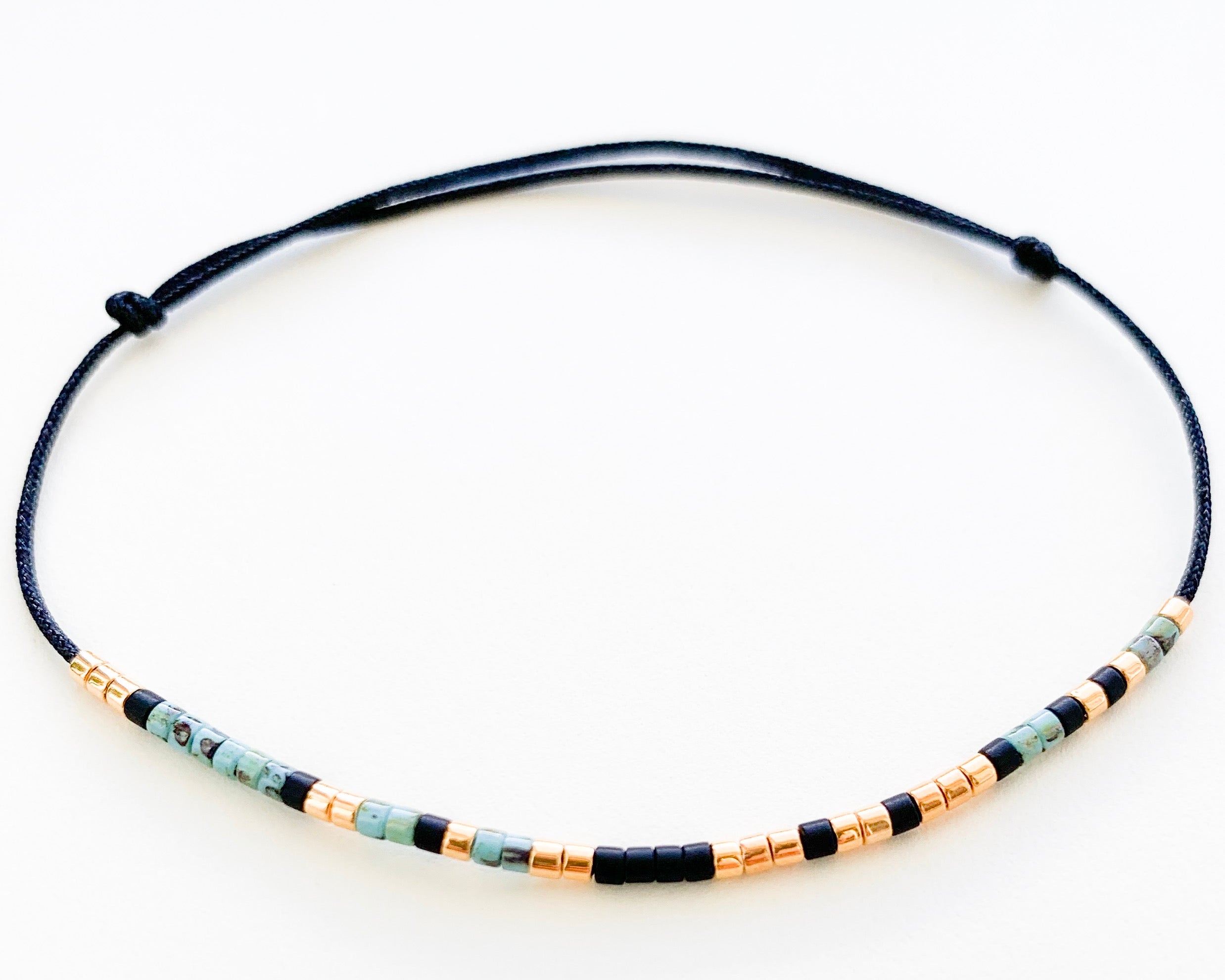 Bratara mesaj cod Morse "SOUL SISTER"-ceramica placata cu Aur