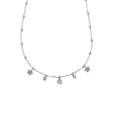 Colier "Heart and stars"