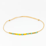 Bratara cod Morse "SUNRISE"-Argint placat cu Aur