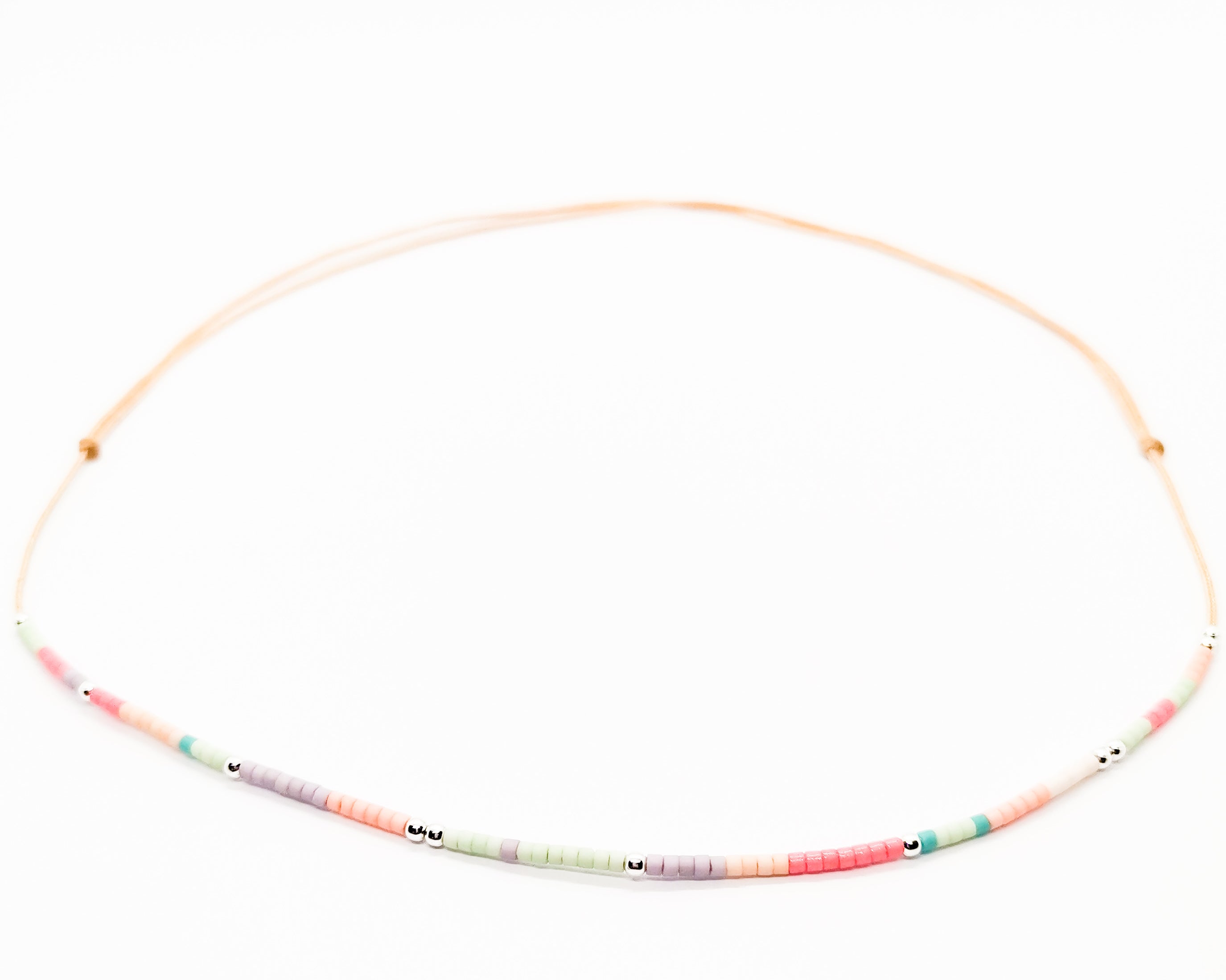 Colier reglabil multicolor