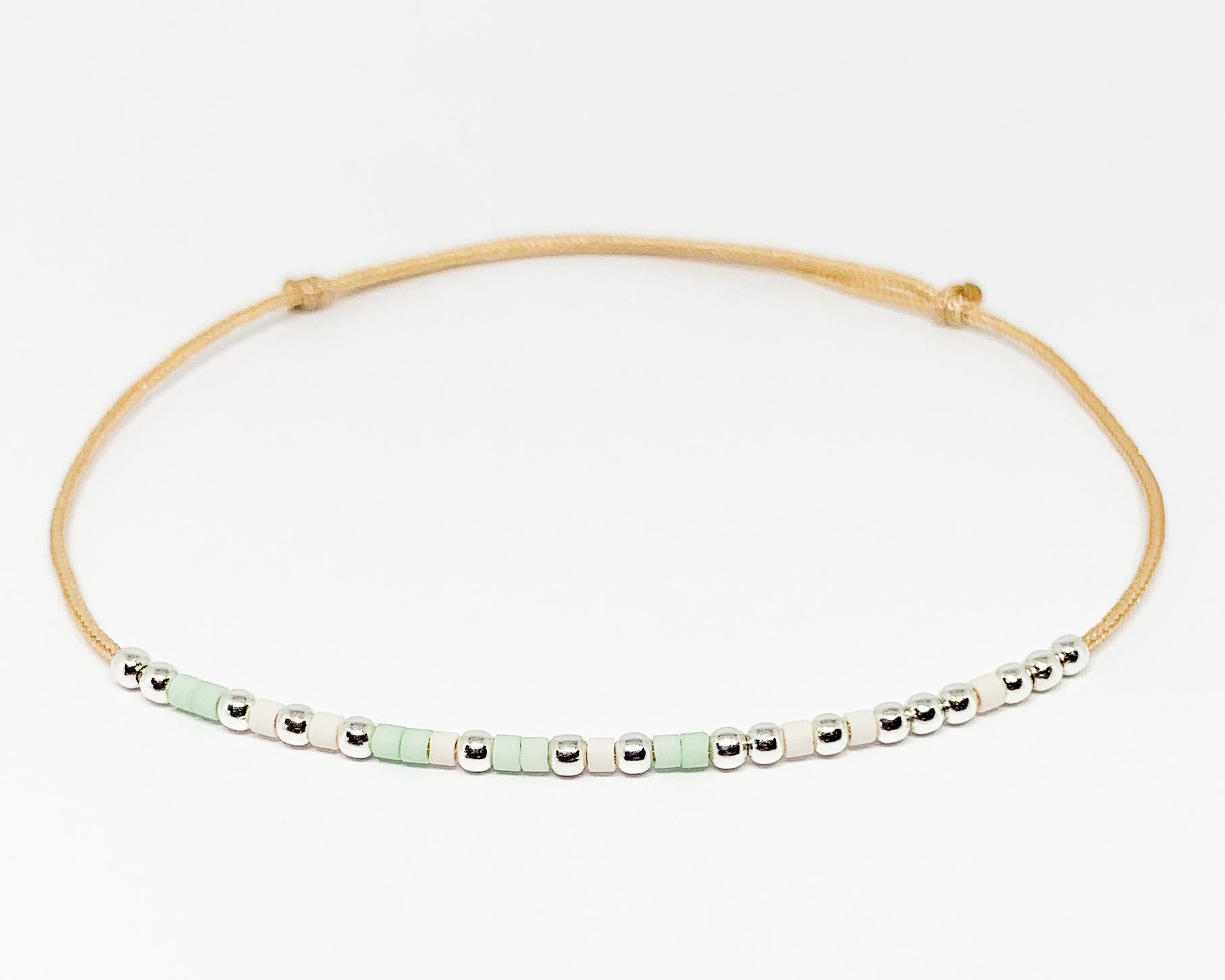 Bratara glezna cod Morse "FEARLESS"-Argint